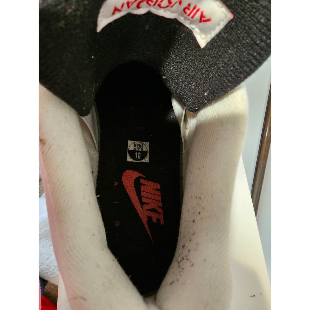 Nike‎ Air Jordan 4 Retro OG Cement 2016 Sneakers Mens Size 10 White Black - Picture 4 of 8